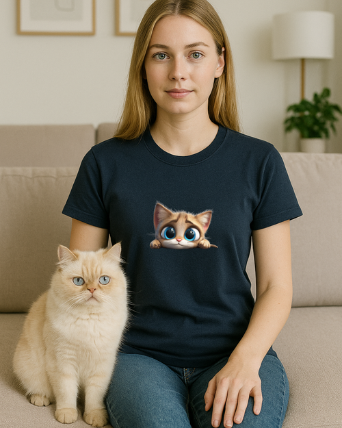 blue eyed kitten: Unisex classic tee