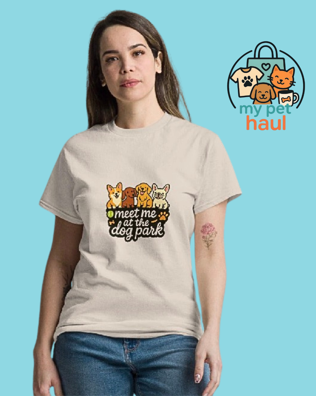 meet me at the dog park: Unisex classic tee