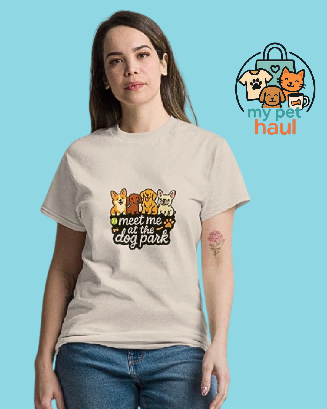 meet me at the dog park: Unisex classic tee
